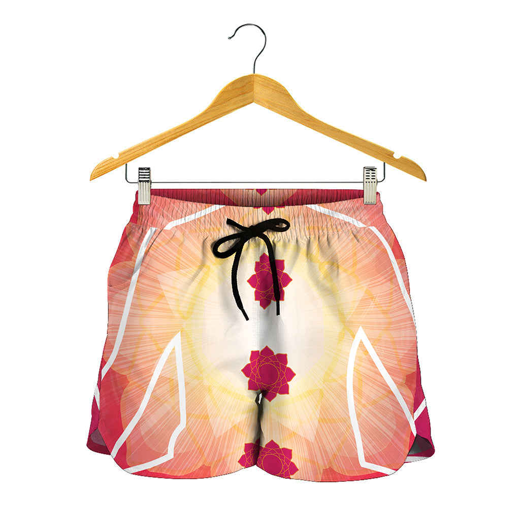 Mandala Chakras Aura Print Women's Shorts