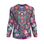 Mandala Elephant Colorful Pattern Print Unisex Crewneck Sweatshirt GearFrost
