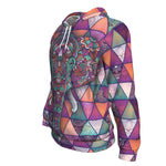 Mandala Elephant Colorful Pattern Print Unisex Pullover Hoodie GearFrost