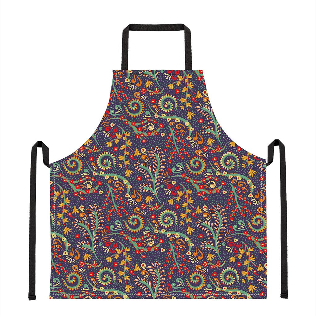 Mandala Floral Bohemian Pattern Print Apron