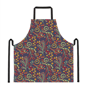 Mandala Floral Bohemian Pattern Print Apron