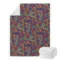 Mandala Floral Bohemian Pattern Print Blanket