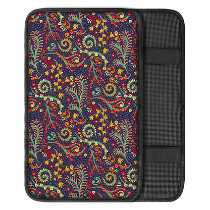 Mandala Floral Bohemian Pattern Print Car Center Console Cover