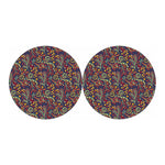 Mandala Floral Bohemian Pattern Print Car Coasters