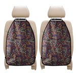 Mandala Floral Bohemian Pattern Print Car Seat Organizers