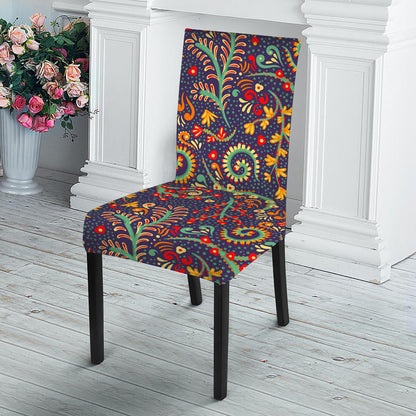 Mandala Floral Bohemian Pattern Print Dining Chair Slipcover
