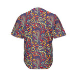 Mandala Floral Bohemian Pattern Print Men's Baseball Jersey