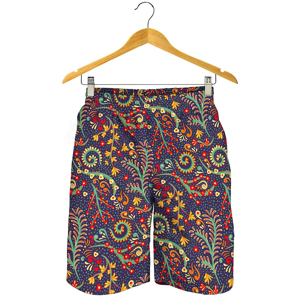 Mandala Floral Bohemian Pattern Print Men's Shorts