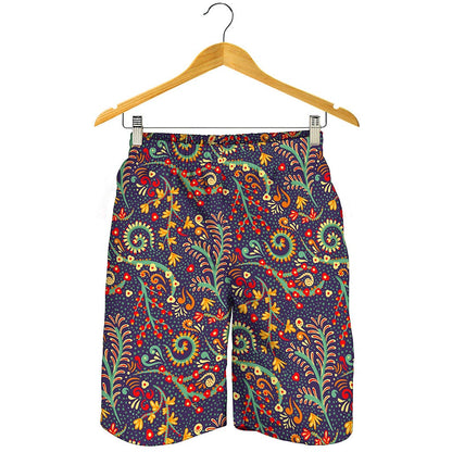 Mandala Floral Bohemian Pattern Print Men's Shorts