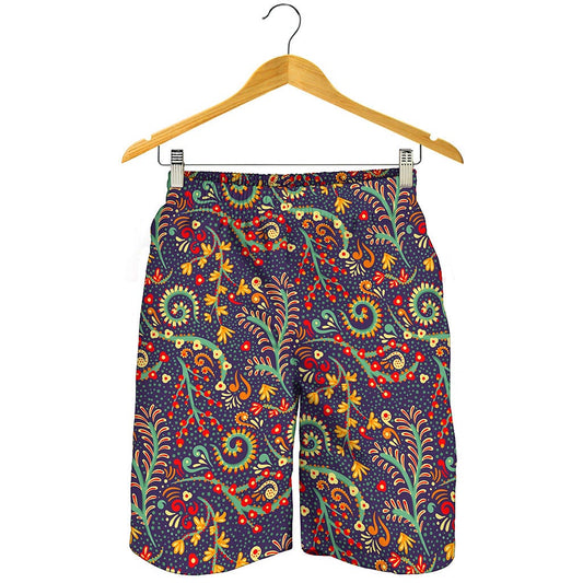 Mandala Floral Bohemian Pattern Print Men's Shorts