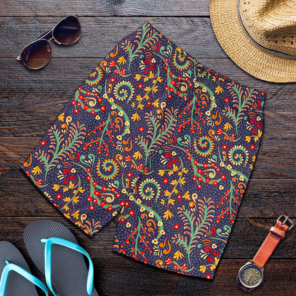 Mandala Floral Bohemian Pattern Print Men's Shorts