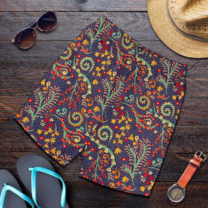 Mandala Floral Bohemian Pattern Print Men's Shorts