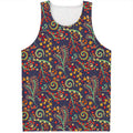 Mandala Floral Bohemian Pattern Print Men's Tank Top