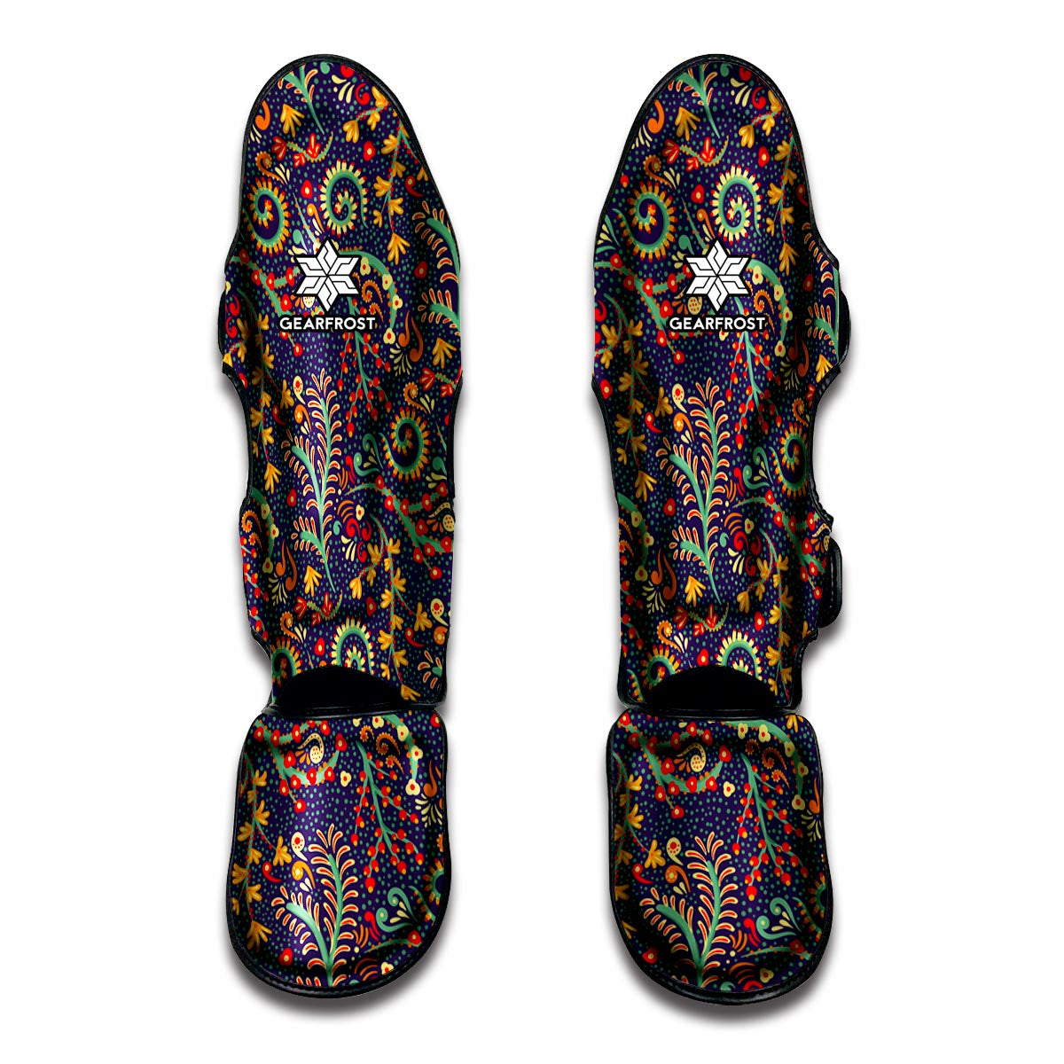 Mandala Floral Bohemian Pattern Print Muay Thai Shin Guard