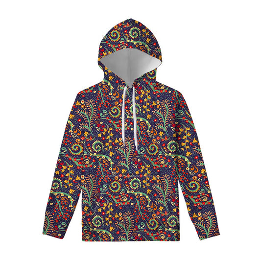 Mandala Floral Bohemian Pattern Print Pullover Hoodie