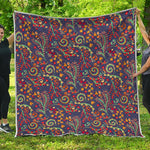 Mandala Floral Bohemian Pattern Print Quilt