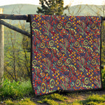 Mandala Floral Bohemian Pattern Print Quilt