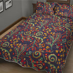 Mandala Floral Bohemian Pattern Print Quilt Bed Set