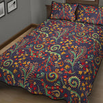 Mandala Floral Bohemian Pattern Print Quilt Bed Set