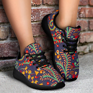 Mandala Floral Bohemian Pattern Print Sport Shoes GearFrost