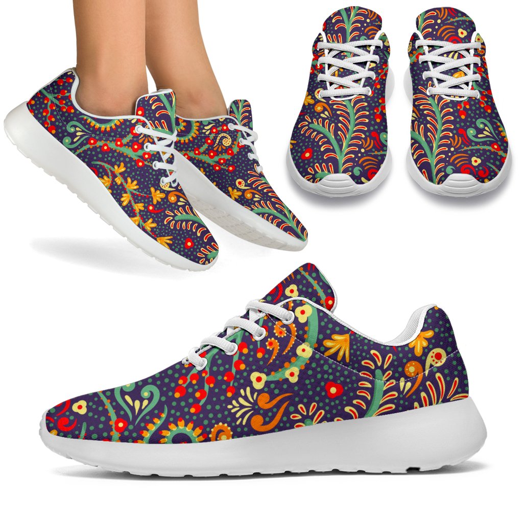 Mandala Floral Bohemian Pattern Print Sport Shoes GearFrost