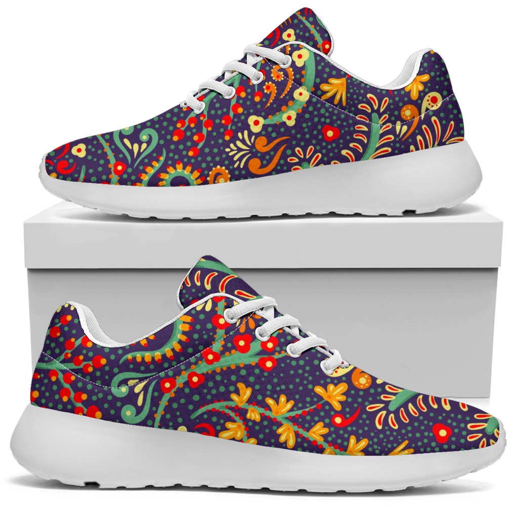 Mandala Floral Bohemian Pattern Print Sport Shoes GearFrost