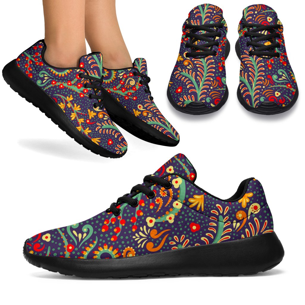 Mandala Floral Bohemian Pattern Print Sport Shoes GearFrost