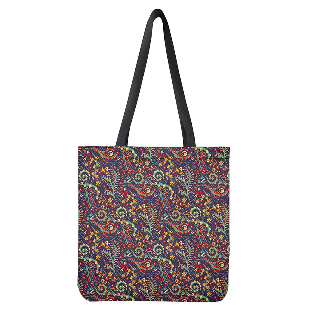 Mandala Floral Bohemian Pattern Print Tote Bag