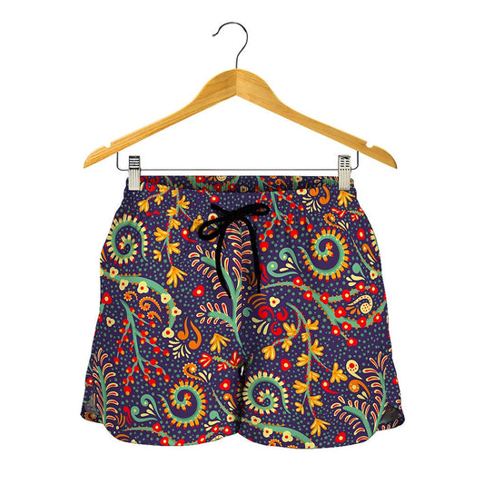 Mandala Floral Bohemian Pattern Print Women's Shorts