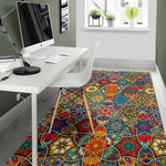 Mandala Star Bohemian Pattern Print Area Rug GearFrost