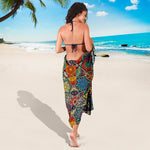 Mandala Star Bohemian Pattern Print Beach Sarong Wrap