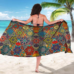 Mandala Star Bohemian Pattern Print Beach Sarong Wrap