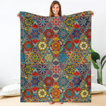 Mandala Star Bohemian Pattern Print Blanket