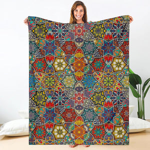 Mandala Star Bohemian Pattern Print Blanket