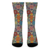 Mandala Star Bohemian Pattern Print Crew Socks