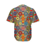 Mandala Star Bohemian Pattern Print Men's Baseball Jersey