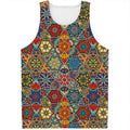 Mandala Star Bohemian Pattern Print Men's Tank Top