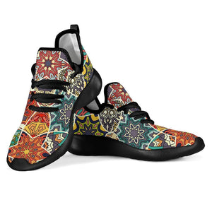Mandala Star Bohemian Pattern Print Mesh Knit Shoes GearFrost