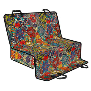 Mandala Star Bohemian Pattern Print Pet Car Back Seat Cover