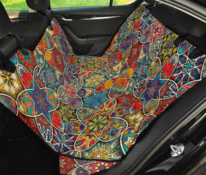 Mandala Star Bohemian Pattern Print Pet Car Back Seat Cover