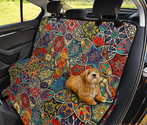 Mandala Star Bohemian Pattern Print Pet Car Back Seat Cover