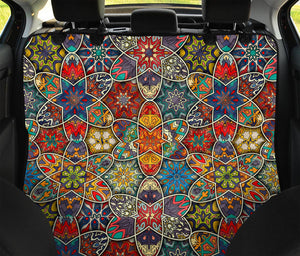 Mandala Star Bohemian Pattern Print Pet Car Back Seat Cover