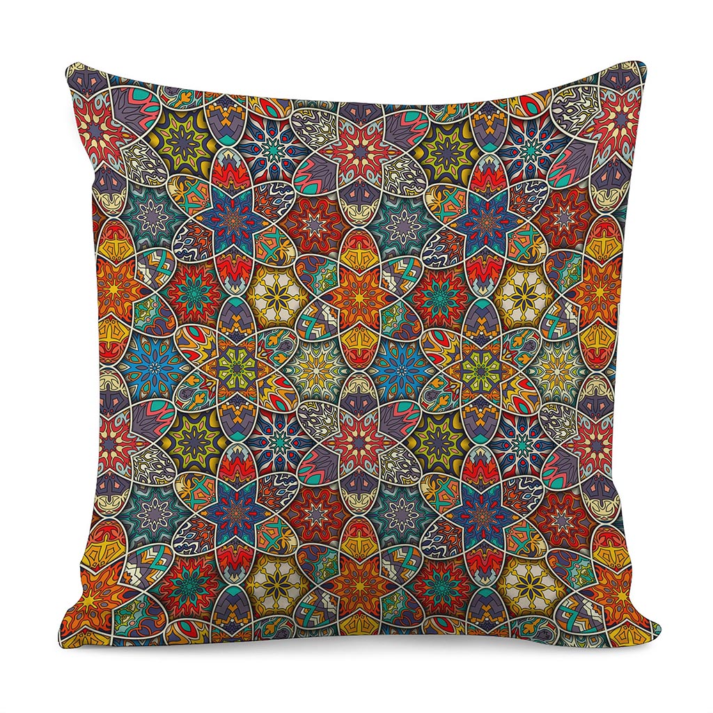 Mandala Star Bohemian Pattern Print Pillow Cover