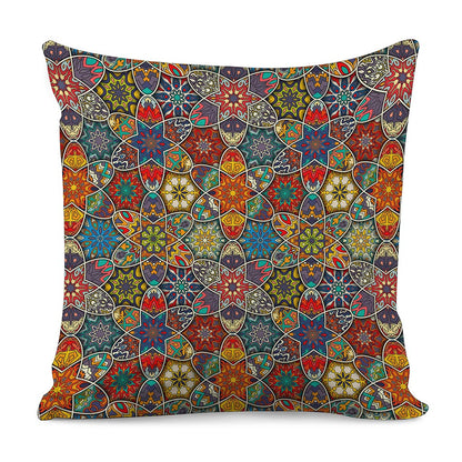 Mandala Star Bohemian Pattern Print Pillow Cover