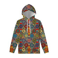 Mandala Star Bohemian Pattern Print Pullover Hoodie