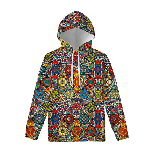 Mandala Star Bohemian Pattern Print Pullover Hoodie