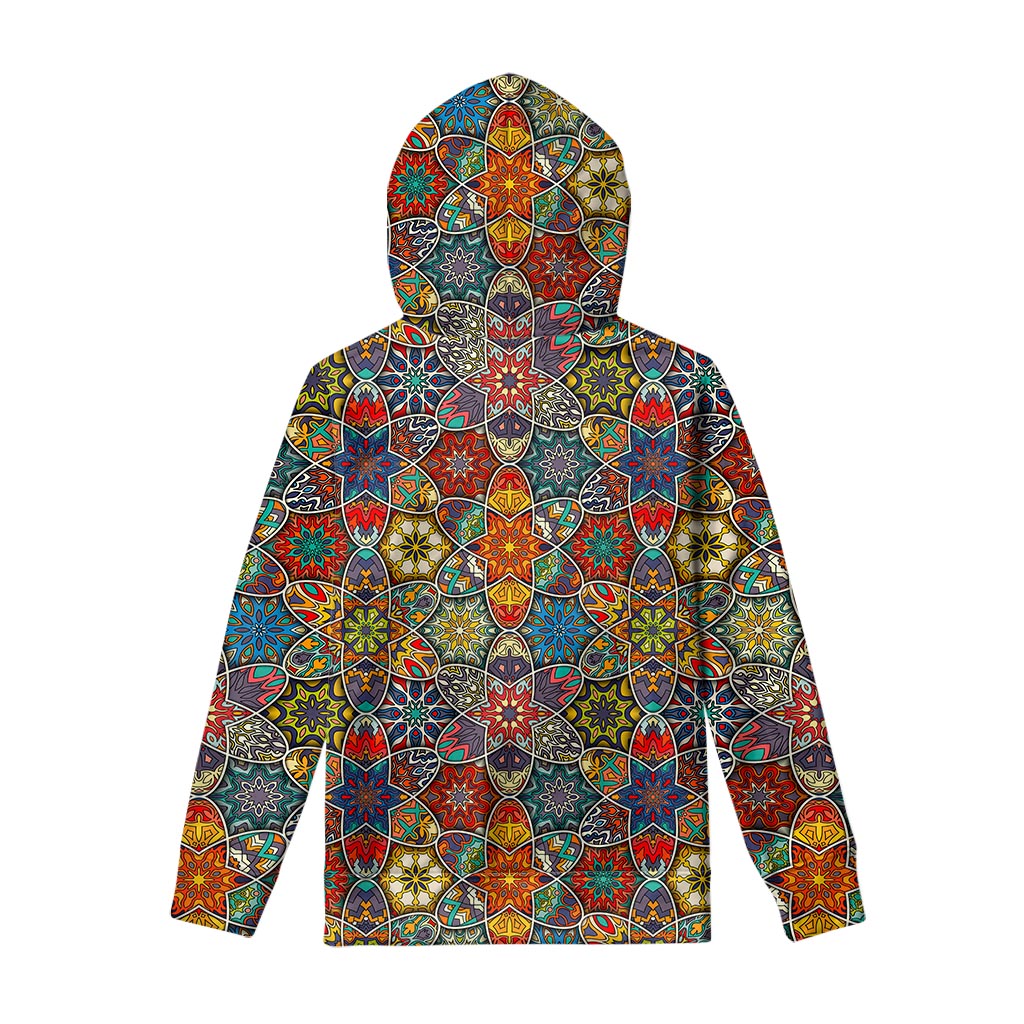 Mandala Star Bohemian Pattern Print Pullover Hoodie