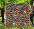 Mandala Star Bohemian Pattern Print Quilt