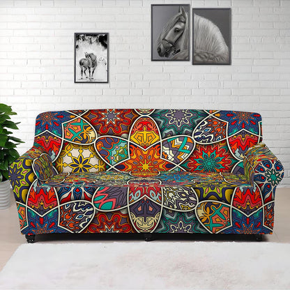 Mandala Star Bohemian Pattern Print Sofa Cover