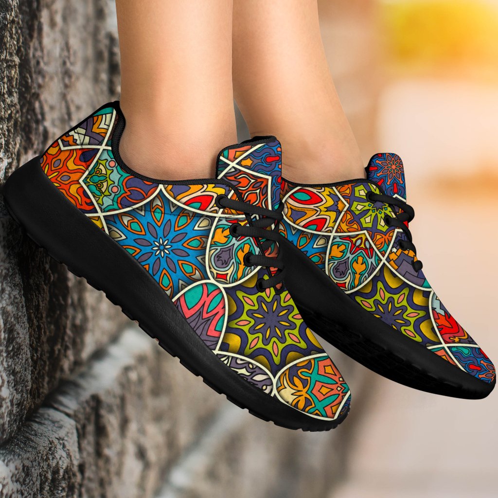 Mandala Star Bohemian Pattern Print Sport Shoes GearFrost